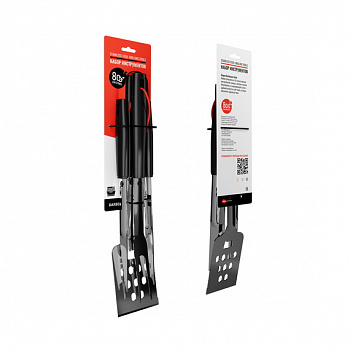 НАБОР ГРИЛЬМЕНА RED LINE  STAINLESS STEEL BBQ TOOLS SET