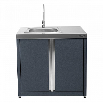 Модуль уличной кухни SMART-900 Шкаф с мойкой арт.HS-KU01-SHM900